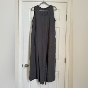 100% Linen Wide Leg Jumpsuit S/M